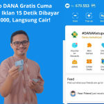 Saldo DANA Gratis Cuma Nonton Iklan  Detik Dibayar Rp