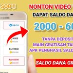 NONTON VIDEO DAPAT SALDO DANA GRATIS❗ Aplikasi Penghasil Uang